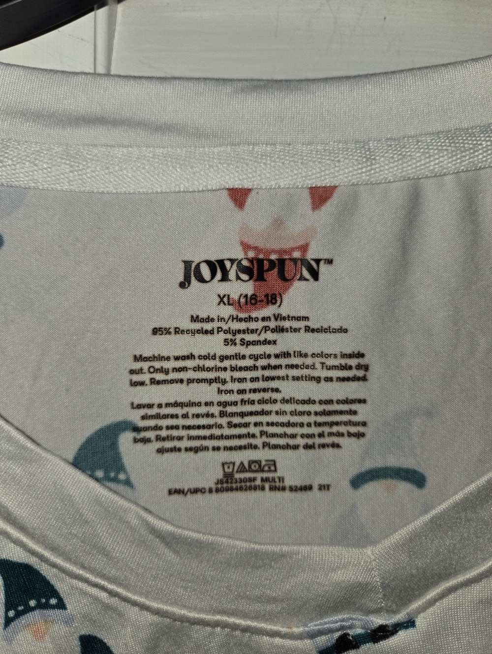 Joyspun Women's XL Holiday Gnome Pajama Set - Multi-Color Print - Picture 4 of 12